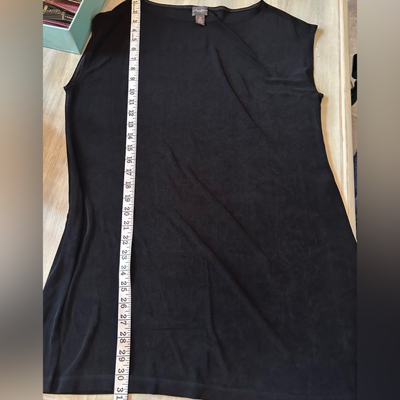 Chico's Travelers Classic Black Side Split Tank Top Knitted Tunic Size 2 Large - Picture 11 of 15